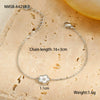 Stainless Steel Jewelry Flower Pattern Pendant Necklace Bracelet Earrings Electroplated For Women