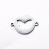 Stainless Steel Jewelry Pendant With Geometric Shape Electroplating Palm Heart Infinite Symbol Turtle Mermaid Airplane Double Hole Design