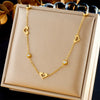 Stainless Steel Jewelry Set With Love Drops Bells Pattern Electroplated For Women Fashion Style