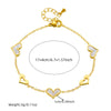 Stainless Steel Jewelry Set With Love Drops Bells Pattern Electroplated For Women Fashion Style