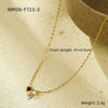 Stainless Steel Jewelry Set With Natural Stone Pearls Electroplated For Women Fashion Light Luxury Bracelets And Necklace
