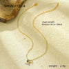 Stainless Steel Jewelry Set With Natural Stone Pearls Electroplated For Women Fashion Light Luxury Bracelets And Necklace