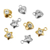 Stainless Steel Jewelry With Diamond Inlay And Love Star Pattern For Accessories