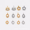 Stainless Steel Jewelry With Diamond Zircon In Round Love Fivepointed Star Eyes Oval Water Drop Shapes Electroplated Earrings Bracelet Necklace Diy Accessories