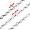Stainless Steel Jewelry With Pig Nose Buckle For Men And Women Electroplated Japanese Chain For Necklace Bracelet Diy