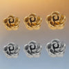 Stainless Steel Jewelry With Rose Pattern Electroplated Handmade Pendant Necklace And Bracelet