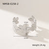 Stainless Steel 18K Electroplated Fashion Ol Plant Flowers Petal Bracelet Jewelry