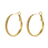 Stainless Steel 18K Electroplated Geometric Ear Buckle Earrings For Women