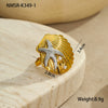 Stainless Steel 18K Electroplated Geometric Style Women's Earrings