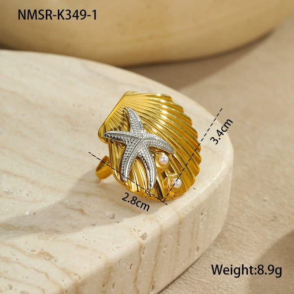 Stainless Steel 18K Electroplated Geometric Style Women's Earrings