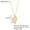 Stainless Steel 18K Electroplated Love Peach Heart Pendant Necklace For Women