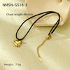 Stainless Steel 18K Electroplated Love Peach Heart Pendant Necklace For Women