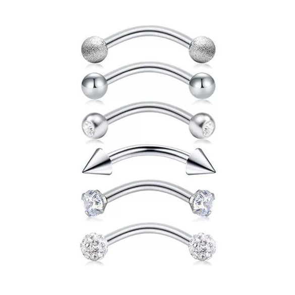 Stainless Steel 18K Electroplated The Crown Pattern Microinlaid Zircon Unisex Ear Nail Screw Ball Fashion Earrings