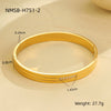 Stainless Steel 18K Geometric Pattern Electroplated Women's Bracelet Jewelry Wholesale