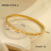 Stainless Steel 18K Geometric Pattern Electroplated Women's Bracelet Jewelry Wholesale