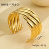Stainless Steel 18K Geometric Pattern Electroplated Women's Bracelet Jewelry Wholesale