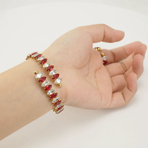 Stainless Steel 18K Geometric Women's Electroplated Bracelet