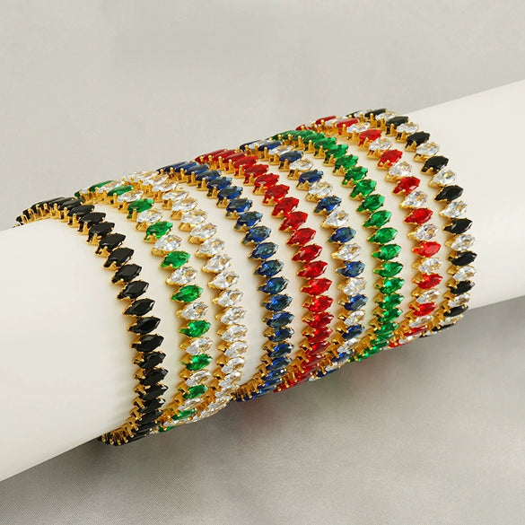 Stainless Steel 18K Geometric Women's Electroplated Bracelet
