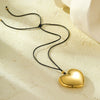 Stainless Steel 18K Gold Electroplated Fashion Love Pendant Necklace For Women