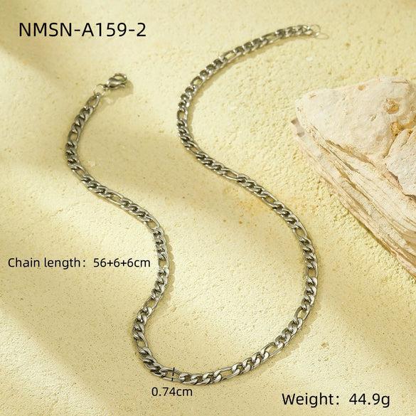 Stainless Steel 18K Gold Plated Chain Necklace Fashion Style
