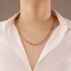 Stainless Steel 18K Gold Plated Chain Necklace Fashion Style