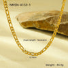 Stainless Steel 18K Gold Plated Chain Necklace Fashion Style