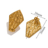 Stainless Steel 18K Gold Plated Electroplated Fish Pattern Diy Earrings Making Supplies Jewelry Accessories