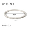 Stainless Steel 18K Gold Plated Electroplated Geometric Diamond Bracelet For Women