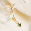Stainless Steel 18K Gold Plated Heart Shape Ornament Simple Retro Women's Anklet
