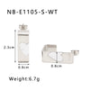 Stainless Steel 18K Gold Plated Rectangular Earrings With Heart Shaped Fritillary Inlay Electroplated