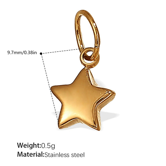 316L Stainless Steel 18K Gold Plated Sun Moon Pendant Jewelry Fashion Necklace For Women