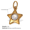 316L Stainless Steel 18K Gold Plated Sun Moon Pendant Jewelry Fashion Necklace For Women