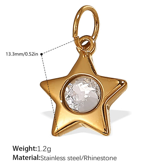 316L Stainless Steel 18K Gold Plated Sun Moon Pendant Jewelry Fashion Necklace For Women