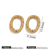 Stainless Steel 18K Gold Plated Twistshaped Ring Diy Jewelry Accessories