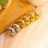 Stainless Steel 18K Gold Plated Women's Drop Earrings Jewelry