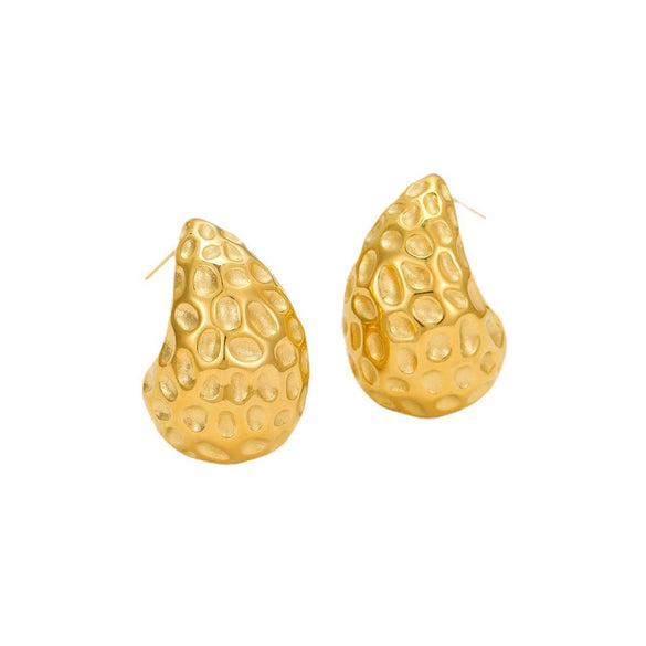 Stainless Steel 18K Gold Plated Women's Drop Earrings Jewelry