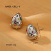 Stainless Steel 18K Gold Plated Women's Drop Earrings Jewelry