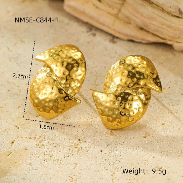 Stainless Steel 18K Gold Vintage Style U Shape Electroplating Women's Earrings