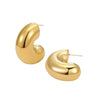 Stainless Steel 18K Gold Vintage Style U Shape Electroplating Women's Earrings