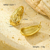 Stainless Steel 18K Gold Vintage Style U Shape Electroplating Women's Earrings