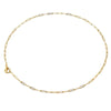 Stainless Steel 18K Paperclip Chain Jewelry Necklace With Electroplating Treatment