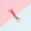 Stainless Steel Key Ring Connector Jewelry Accessories Electroplating Cross Double Hanging Ring