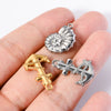 Stainless Steel Key Rudder Anchor Conch Retro Marine Hip Hop Fashion Jewelry Pendant