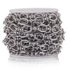 Stainless Steel Knotted Chain Jewelry Electroplated Bracelet Necklace Punk