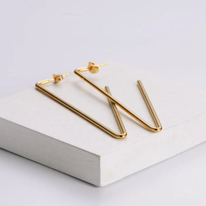 Stainless Steel Korean Women's Earrings Geometric Fashion Jewelry