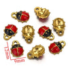 Stainless Steel Ladybug Pendant Jewelry Accessories With Dripping Oil Treatment