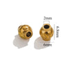 Stainless Steel Lantern Pattern Curved Beads Vacuum Goldplated Diy Handmade Accessories