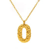 316L Stainless Steel Lava Letter Pendant Necklace For Women Electroplated With Personality Design