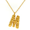 316L Stainless Steel Lava Letter Pendant Necklace For Women Electroplated With Personality Design