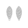 Stainless Steel Leaf Pendant Hip Hop Jewelry Accessories With Electroplating